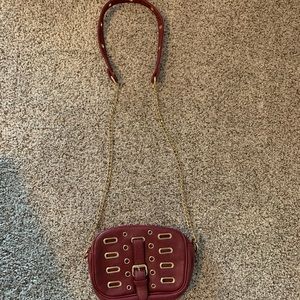 Maroon Chain link purse